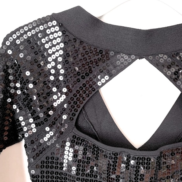 Guess by Marciano size S black sequin dress - Picture 12 of 13